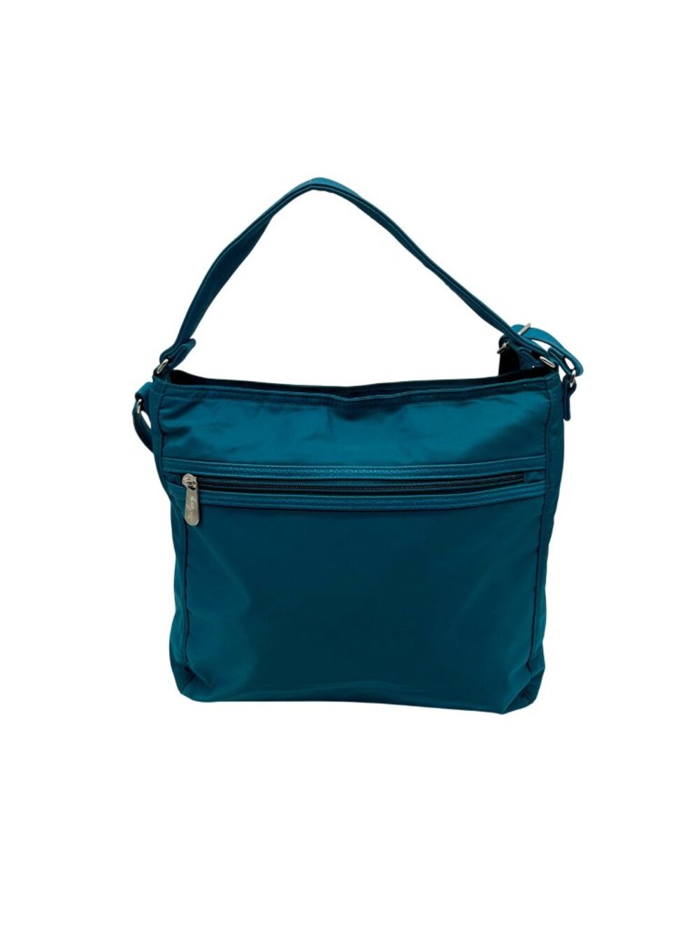 Thirty-One Teal Nylon Everything Crossbody Bag